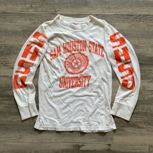 Vintage 80s Champion SHSU Sam Houston State University Long Sleeve Size S